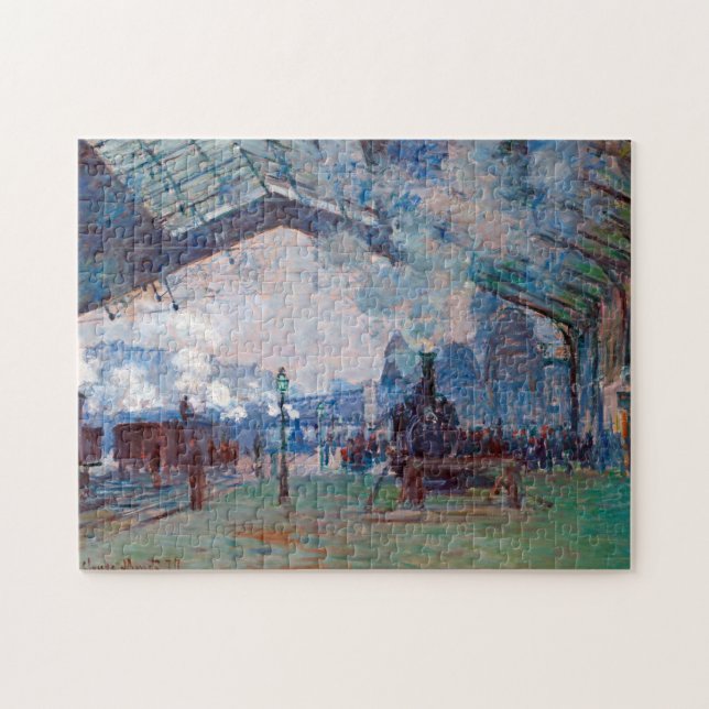 Bahnhof Saint-Lazare, Monet Puzzle (Horizontal)