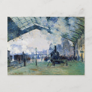 Bahnhof Saint-Lazare, Normandie - Monet Postkarte