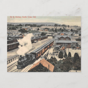 Bahnhof Santa Cruz California 1907 Postkarte