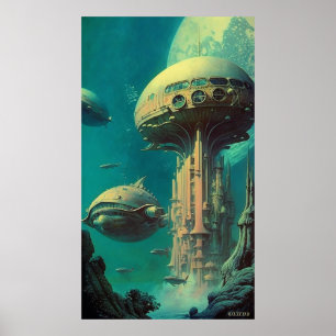 Bahnhof Sirius - (42x24in Extra Long) (mit Logo) Poster