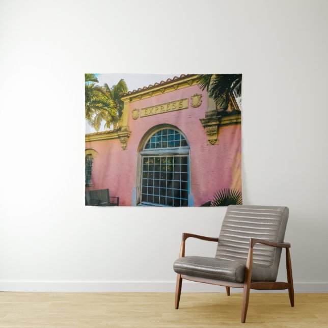 Bahnhof Tropical Wandteppich (Beispiel (Horizontal))