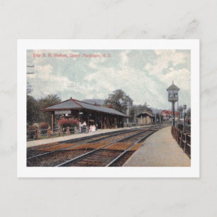 Bahnhof, Upper Montclair, NJ 1908 Vintage Postkarte