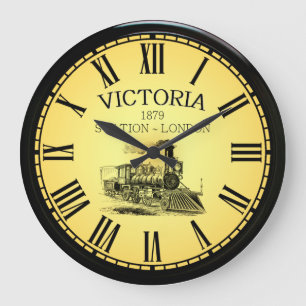 Bahnhof Victoria ~ London England ~ 1879 ~ Große Wanduhr