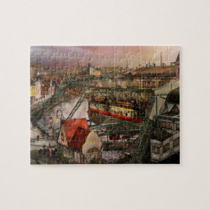 Bahnhof - Wuppertal Aufhängung Bahn 1913 Puzzle