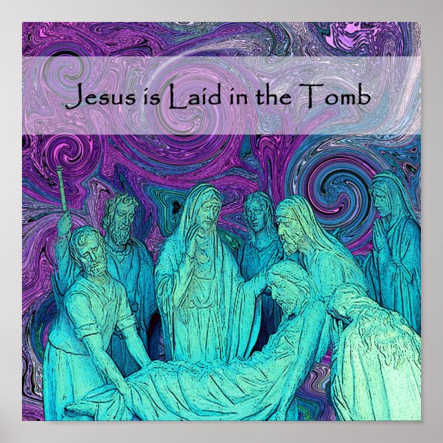 Bahnhöfe des Kreuzes 14 Poster (Vorne)