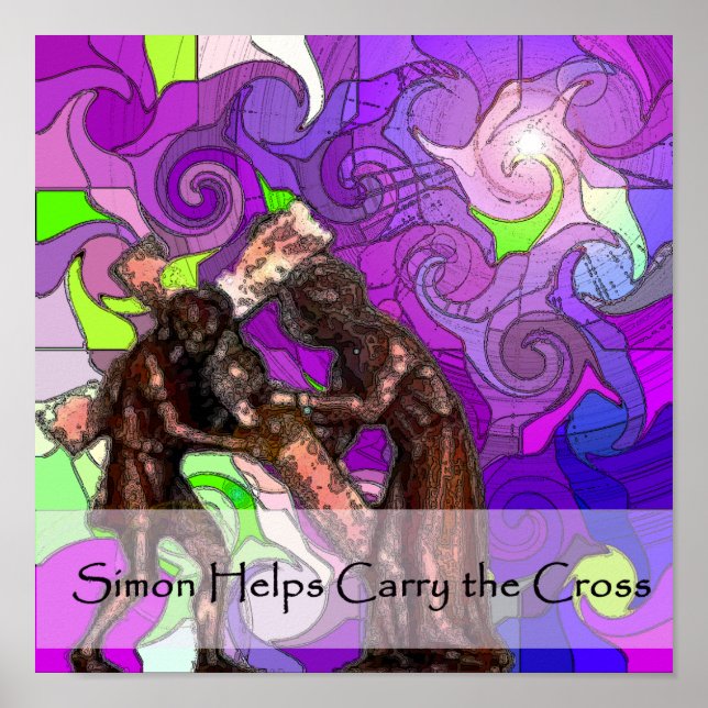 Bahnhöfe des Kreuzes 8 Poster (Vorne)