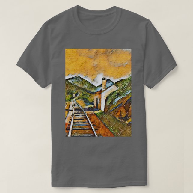 Bahnhofsansicht 1 T-Shirt (Design vorne)