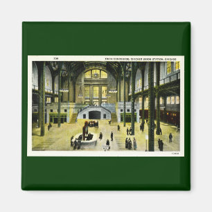 Bahnhofshalle, Chicago Union Station Vintage Magnet