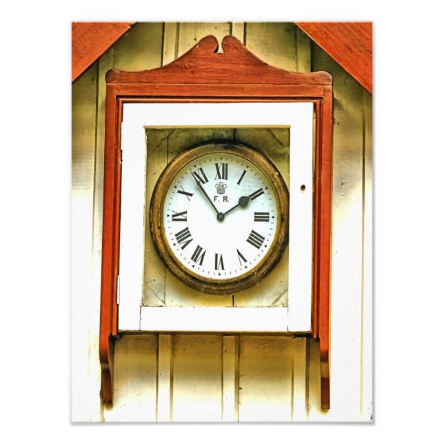 BAHNHOFSUHR FOTODRUCK (Vorne)
