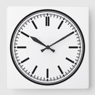 Bahnhofsuhr schwarz weiß klassische runde Wanduhr