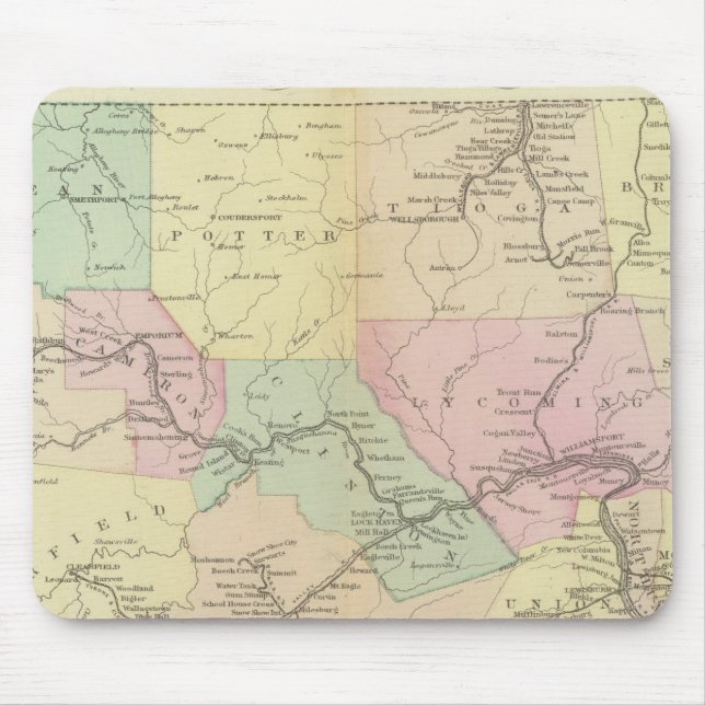 Bahnkarte Penn Mousepad (Vorne)