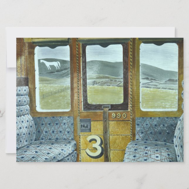 Bahnlandschaft (von Eric Ravilious) Karte (Vorderseite)