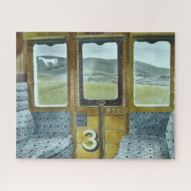 Bahnlandschaft (von Eric Ravilious) Puzzle (Horizontal)