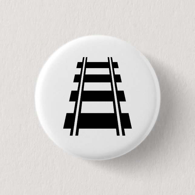 Bahnpiktogramm-Knopf Button (Vorderseite)