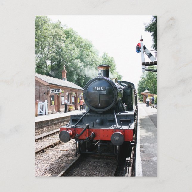 Bahnstation Crowcombe Heathfield, WS Bahn Postkarte (Vorderseite)