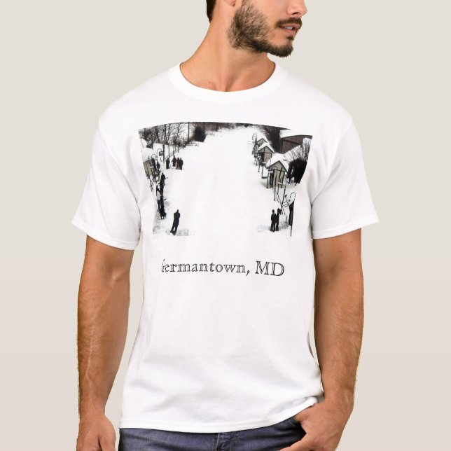 Bahnstation, Germantown, MD T-Shirt (Vorderseite)