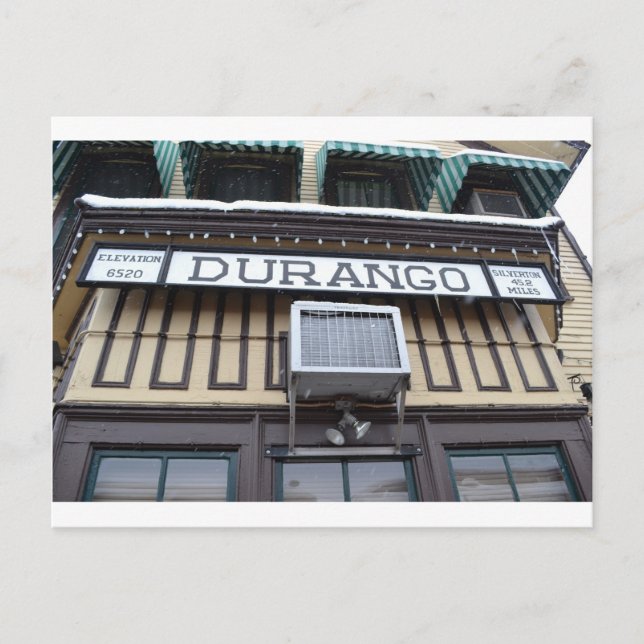 Bahnstation in Durango, Colorado Postkarte (Vorderseite)