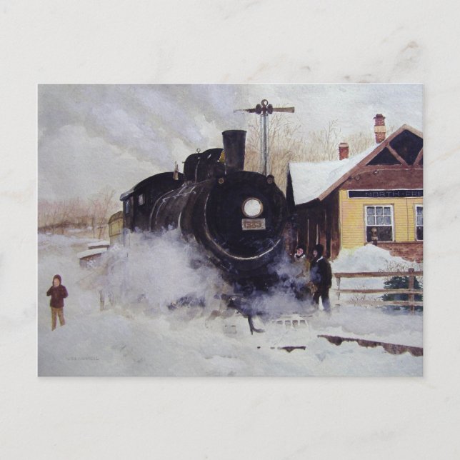 Bahnstation Nordfreiheit - Postkarte (Vorderseite)