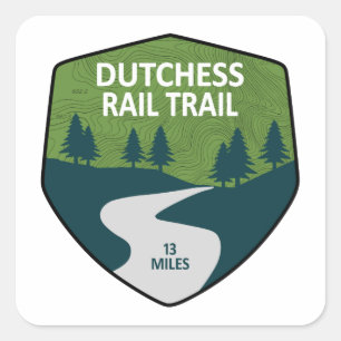 Bahnstrecke Dutchess Quadratischer Aufkleber