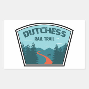 Bahnstrecke Dutchess Rechteckiger Aufkleber