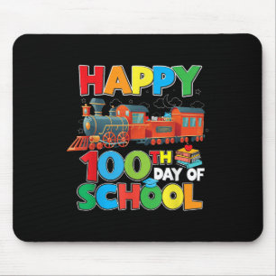 Bahnstrecke glücklicher 100. Schultag Kinder Junge Mousepad