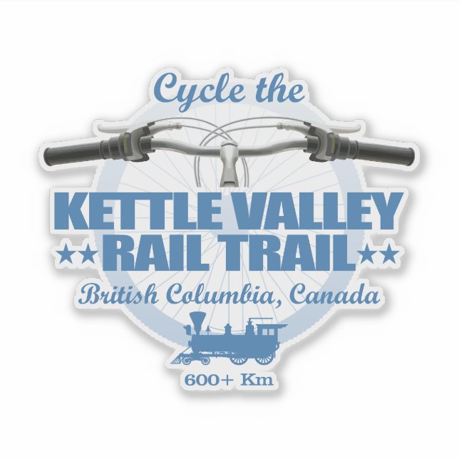 Bahnstrecke Kettle Valley (H2) Aufkleber (Vorderseite)