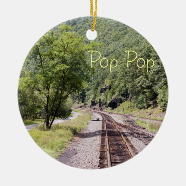 Bahnstrecke-Verzierung Keramikornament (Vorne)