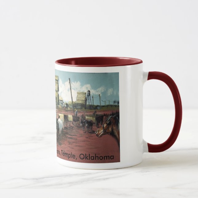 Bahnstrecke-Wandgemälde 1910 Tasse (Rechts)