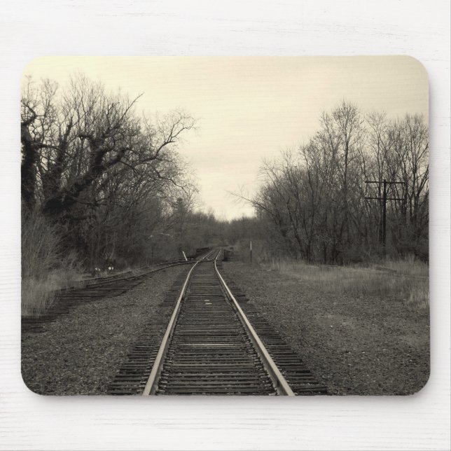 Bahnstrecken B&W Mousepad (Vorne)