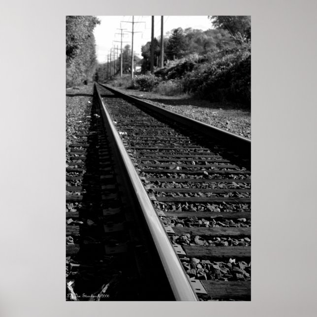 Bahntrassen drucken poster (Vorne)