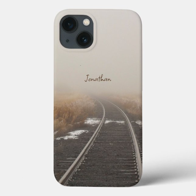 Bahntrassen Winternebel Personalisiert Case-Mate iPhone Hülle (Rückseite)