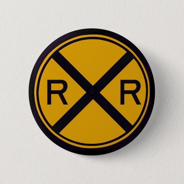 Bahnübergang Button (Vorderseite)