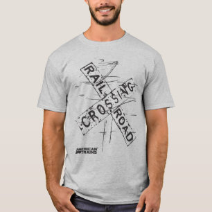BAHNÜBERGANG durch AMERIKANISCHE ZÜGE T-Shirt