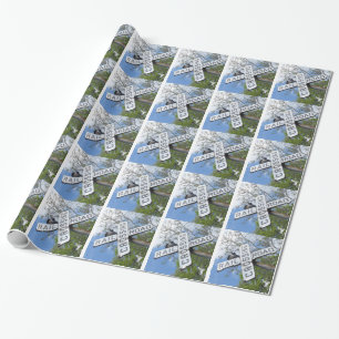 Bahnübergang Geschenkpapier