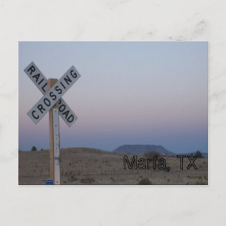 Bahnübergang Marfa, TX Postkarte