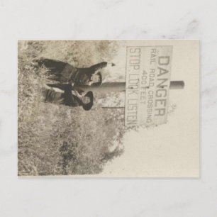 Bahnübergang Postkarte