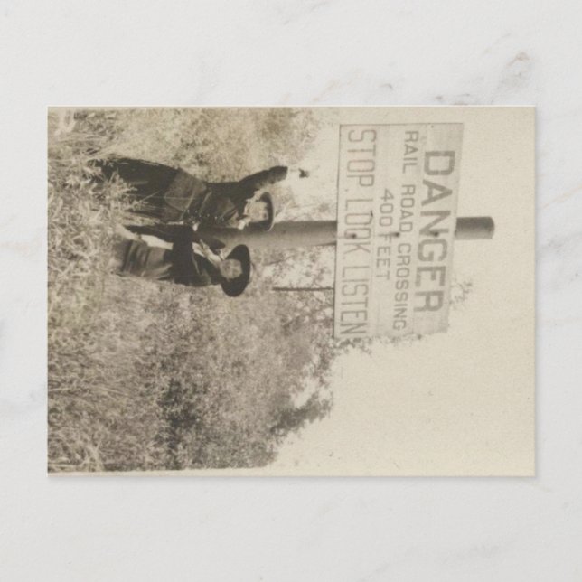 Bahnübergang Postkarte (Vorderseite)