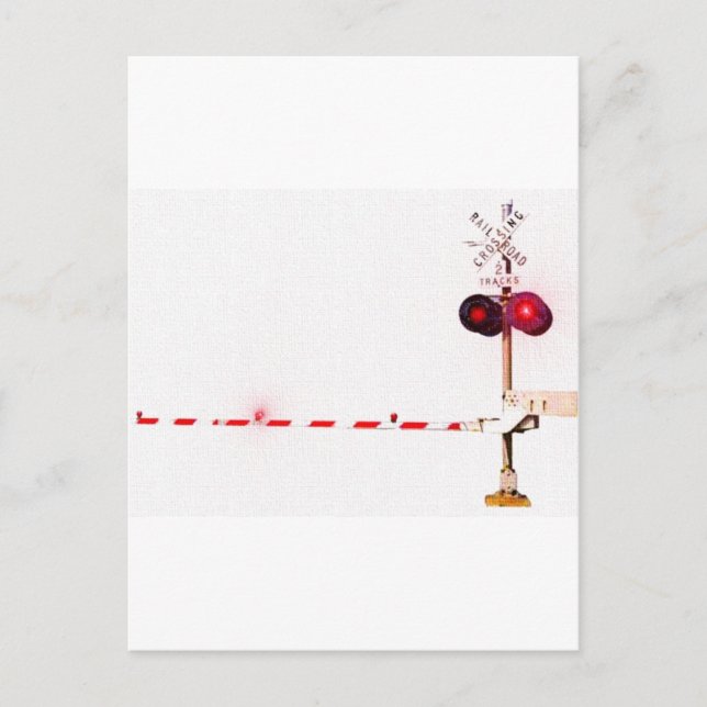 Bahnübergang Postkarte (Vorderseite)