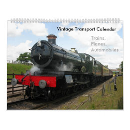 Bahnzug des Vintagen Dampfs Kalender