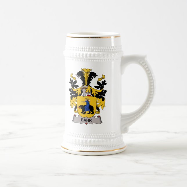 Bahr Familienwappen Bierglas (Rechts)