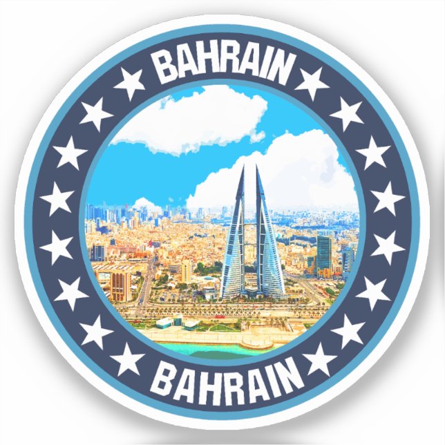 Bahrain Aufkleber (Vorderseite)