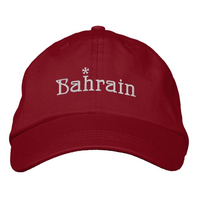 Bahrain bestickte Baseballkappe (Vorderseite)