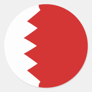 Bahrain Fischaugen-Flaggen-Aufkleber Runder Aufkleber