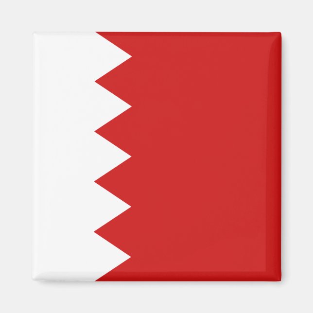 Bahrain Flag Magnet (Vorne)
