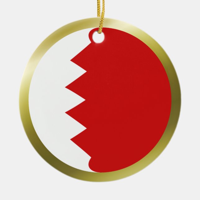 Bahrain Flag Ornament (Vorne)