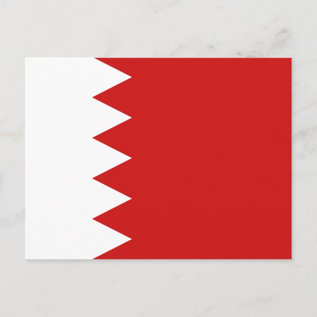 Bahrain Flag Postkarte (Vorderseite)