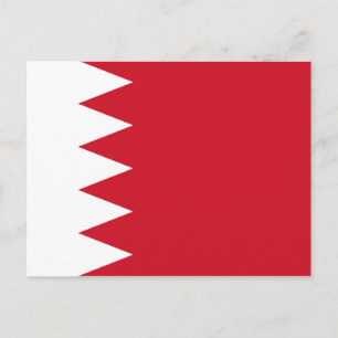 Bahrain Flag Postkarte