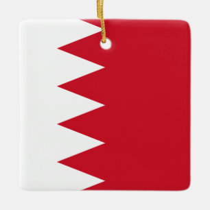 Bahrain-Flagge Keramikornament