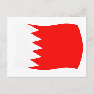 Bahrain-Flagge Postkarte