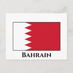 Bahrain-Flagge Postkarte